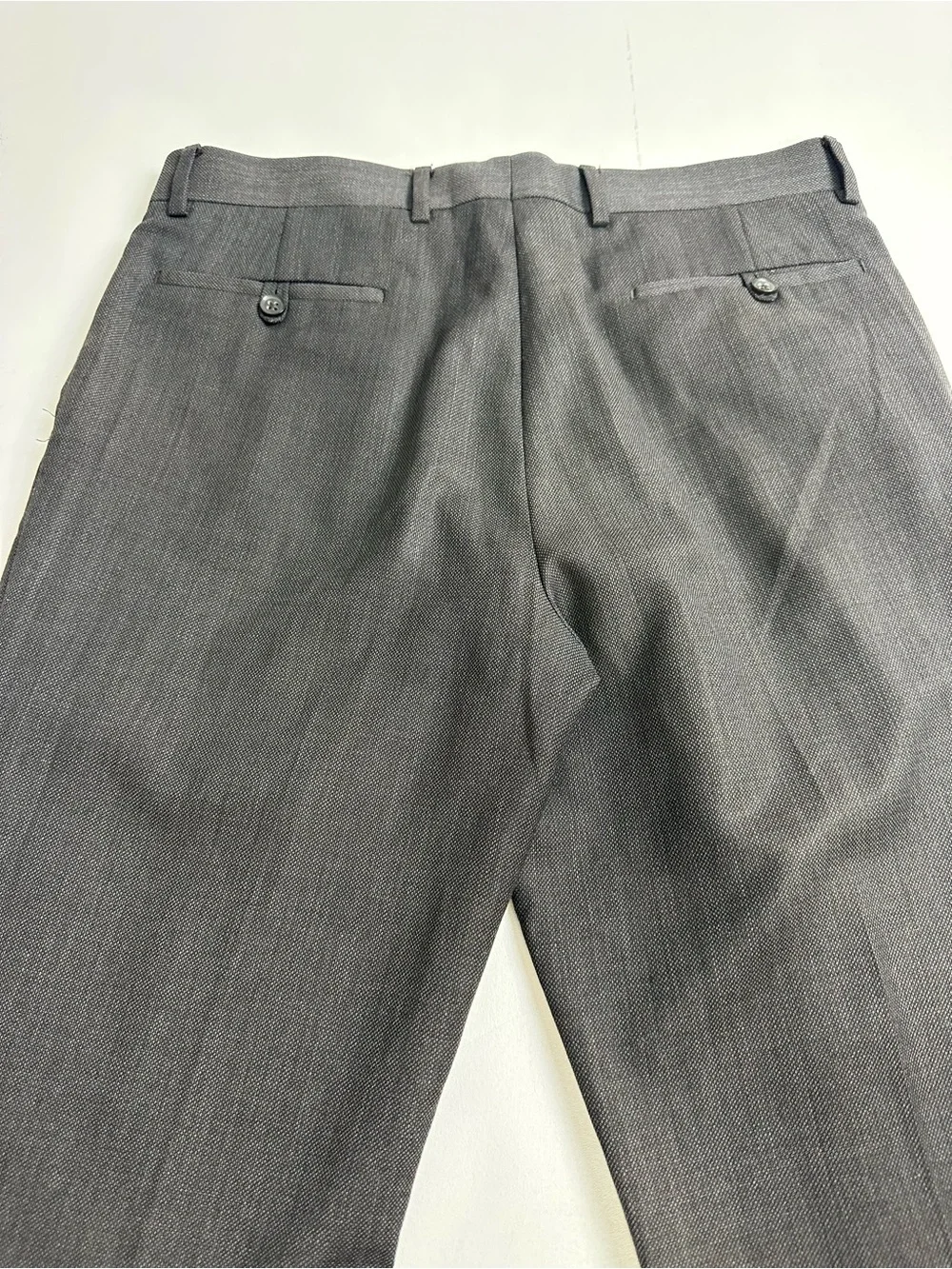 Banana republic‎ men’s 33/34 wool blend trousers, black textured color